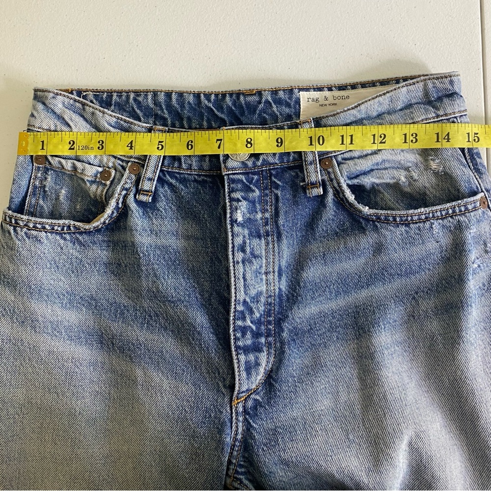 Rag & Bone Nina High-Rise Ankle Cigarette Jean in Dana Point W Holes Size 27 - Picture 14 of 15